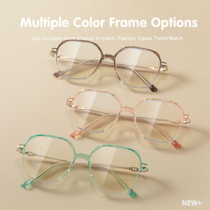 OQ BOGA Kính Máy Tính Gọng Không Đều Chống Bức Xạ Ánh Sáng Xanh Cho Nam Nữ 4 Màu Kính Mắt Thời Trang Màu Gradient Bảo Vệ Mắt Cho Nam Nữ