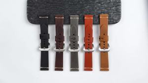 Vintage Dầu Sáp Da Dây Đồng Hồ Phát Hành Nhanh Đa Năng Khâu Dây Da Bò Cho Seiko Omega 20mm 22mm 24mm Nam Nữ