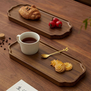 Bảng Trà Gỗ Kiểu Nhật Bản Nhỏ Bảng Đựng Đồ Ăn Nhẹ Hình Chữ Nhật Bảng Đựng Cà Phê Tráng Men Cổ Điển Bảng Trà Chiều Dài Hình Chữ Nhật