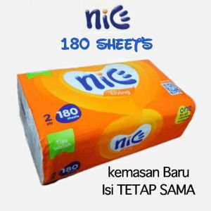 Tissue Tissu Tisu Nice Facial 180s - 2Ply Soft & Economist Pack
