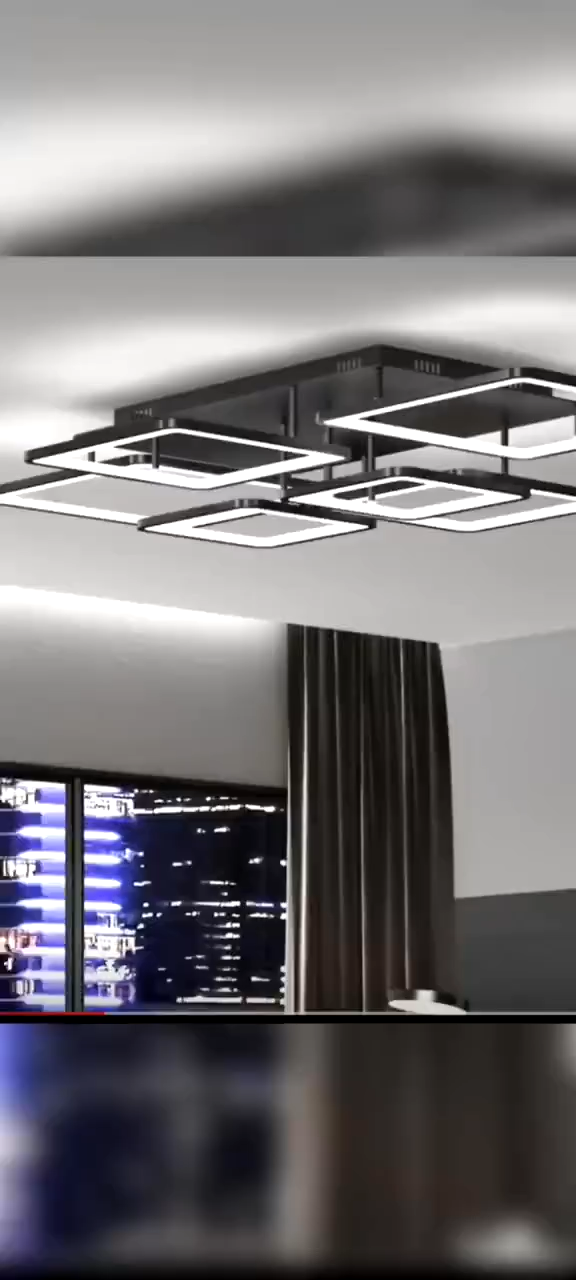 Modern Center Light Ceiling Light Chandelier Lights for Living Room Cieling Lamp with Remote Control