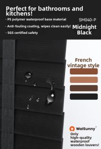 Waterproof Light Blocking Wooden Sunshade