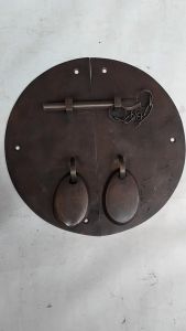 Overpal Pengunci Kuningan Antik Motif Polos - Diameter 20cm