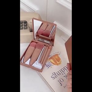 5pcs Make Up Brushes Set With Mirror Foundation Eye Shaow Brush Beauty Tools