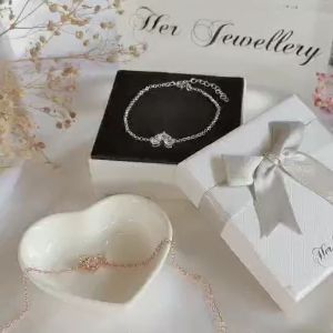 Her Jewellery Troika Bracelet - Luxury Crystal Embellishments plated with 18K Gold