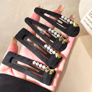 Womens Hair Accessories Side Clips Fringe BB Clips Back of Head Hair Decorations Alloy Silver Gold Fresh out Korean Style