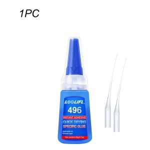 LOOLIFL | 1-7 pieces of universal strong adhesive cyanoacrylate glue 20 grams instant-drying fast bonding anti-opening design suitable for rubber wood glass 3D printed parts invisible transparent glue stick