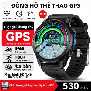 LIGE | Đồng Hồ Thông Minh LIGE 2026 Mới Dành Cho Nam Giới Bản Đồ Ngoại Tuyến GPS IP68 Chống Nước Điều Hướng Tuyến Đường Theo Thời Gian Thực Đồng Hồ Thông Minh Quân Sự Ngoài Trời Có Tính Năng Theo Dõi Sức Khỏe