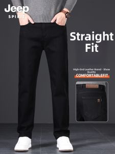 JEEP SPIRIT | Mens Black Loose Straight Jeans
