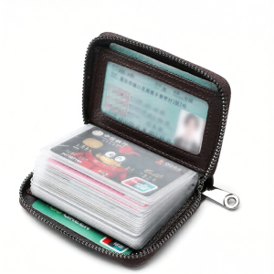 Anti-magnetic Leather Card Case Ultra-thin Multi-card Capacity