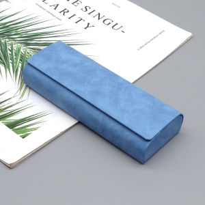 Hard-shell Spectacle Case Men Women Glasses Case PU Leather Portable Anti-extrusion Sunglasses Storage Box Folding Eyewear Pouch