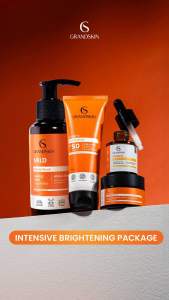 Intensive Bright Package Skincare Free Pouch ( 4in1 ) Paketan Pencerah dan Glowing GRANDSKIN