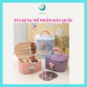 Túi đựng mỹ phẩm đồ trang điểm chất liệu nhung cao cấp phong cách Hàn Quốc-CHỌN MẪU- Túi đựng đồ cá nhân du lịch travel -MẪU MỚI