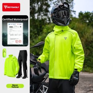 Motowolf | Split Waterproof Rain Suit for Cycling