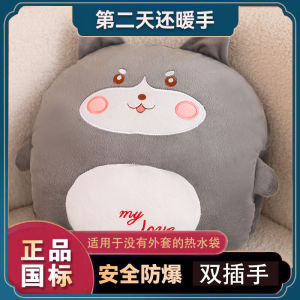 Rainbow Plush Protection Cover Electric Toasty Hand Warmer Bag Insertable Soft Cozy Outer Shell Single Sold Home Use Warmth