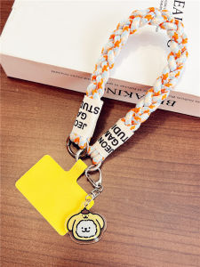 Pastoral Fashion Floral Sweet Mobile Phone Lanyard Short Handmade Braided Rope Short Rope Wristband Polaroid Short Rope Hand Carrying