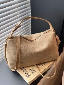 Large Capacity Casual Shoulder Bag Womens Autumn Winter 2025 New Style Vintage Commuter Pillow Bag Underarm Bag for Ladies