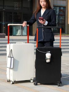 Fashionable Anti-Collision 20 Inch Boarding Box High Aesthetic Wide Pull Rod Bag Silent Universal Wheel Travel Suitcase for Youth