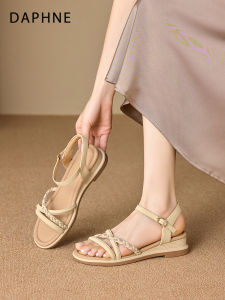 Daphne | Fairy Style Low Heel Soft Bottom Summer Sandals