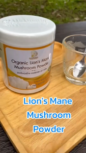 Lions mane (yamabushitake) powder เห็ดปุยฝ้าย เห็ดหัวลิง กระปุก ชนิดผง
