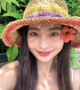 หมวกแฟชั่น หมวกกันแดดผู้หญิงเป็นงานแฮนด์เมดพร้อมส่งจากไทย S021