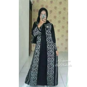 baju muslim model cardigan tenun etnik gamis wanita baju wanita
