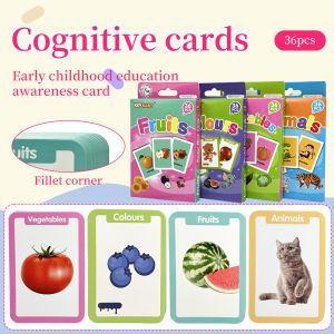 Fruit Animal Cards & Alphabet Flash Cards: A Fun Way to Teach Toddlers Colors, Pictures & Reading