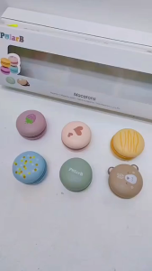 Velcro Matching Macarons Wooden Toy 6pcs | Colour Sorting Pretend Play | Mainan Kayu 18M+