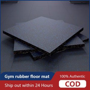 New 4in1 Big Size 50cm X 50cm Gym Waterproof Rubber Mat Jump Rope Fitness Mat Home Dumbbell Barbell