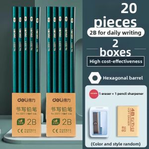 deli | Child-Safe Engraved Examination Pencil 2B