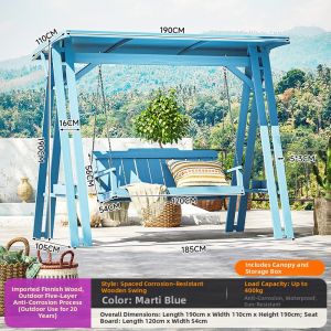 XiMei WoodWork | Indoor Outdoor Swing Chair Multiple Users
