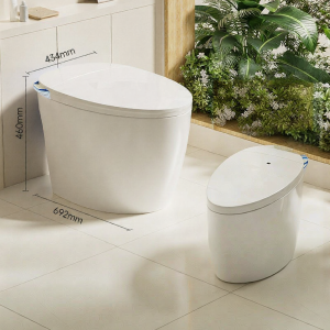DONGPENG | Bồn Cầu Tự Động Bọt Hình Trứng Ít Ồn có Két Nước