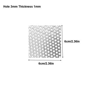 Stainlesss Steel Floor Drain Cover Round/Square Shower Hair Filter Anti-Clog Strainer Drain Hole Perforated Metal Mesh Sheets