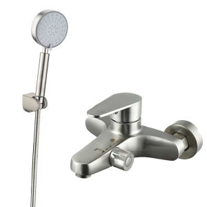 Sleek Hidden Mount 304 Stainless Steel Shower Faucet Set
