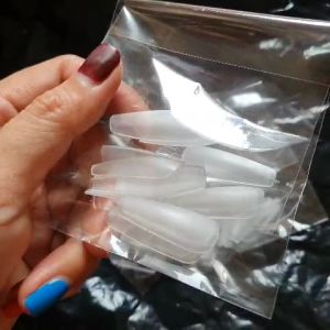 Móng úp tay giả đủ phom vuông thang nhọn bầu HSM chính hãng nhám đục trong chuẩn size Hàn Quốc 24 móng ...