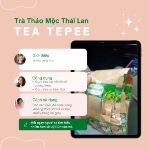 Trà Thảo Mộc Tea Tepee Xương Khớp Gút Phong Thấp Thái Lan