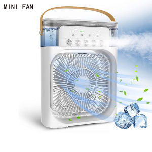 High quality Household Cooling Fan Usb Rechargeable Head Adjustable air Cooling Fan Water Cooled air Conditioning