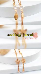 AT 163 - Anting Xuping Jurai Mata Satu Merica Simpel Anting Dewasa Perhiasan Emas 18k - Cute