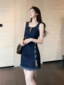 DANTING | Waist-Cinching A-Line Sleeveless Summer New Dress