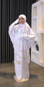 Mukena Terusan Anak Remaja Tanggung Lajuran Langsungan SD umur Borir Aina Kids katun Premium