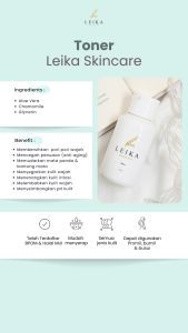 Toner Pelembab Pengecil Pori Pori Wajah AMPUH PERMANEN BPOM Pembersih Muka Terlaris Perawatan Kecantikan Toner Wajah Toner Untuk Mengecilkan Pori Pori Paling Ampuh Aman Halal MUI Toner Leika Skincare Mengatasi Pori Pori Besar
