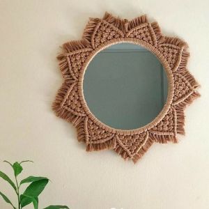 macrame cermin plus cermin