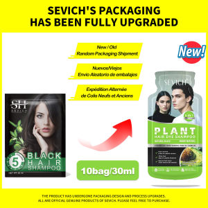 SEVICH 10Pcs Fast Black Hair Shampoo 5 Mins Fast Become Black Hair Dye Herb Natural Hair Care Restore Colorant Shampoo Hair Care