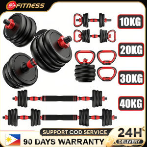 4 IN 1 Octagonal Upgraded Dumbbell Set Adjustable 10/15/20/30/40KG for Men Fitness and Exercise