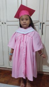 Toga for graduation for kinder