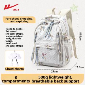 Warrior | Stylish Spacious Ergonomic Korean Style School Bag for Middle School Girls