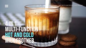 Máy đánh sữa tạo bọt 4 trong 1 Thương hiệu HiBREW Mỹ cao cấp tạo bọt sữa Nóng-Lạnh 500W - BẢO HÀNH CHÍNH HÃNG 12 THÁNG