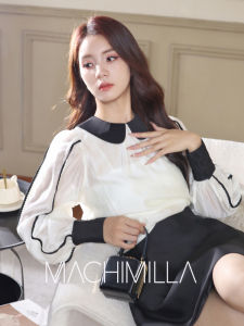 Elegant Sweet French Style Womens Shirt Spring Fashion Design Slimming Top Stylish Casual Commute Korean Loose Fit Long Sleeve