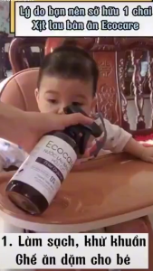 Nước Lau Bàn Ăn Hữu Cơ Bồ Hòn ECOCARE 4L Kết Hợp Tinh Dầu Quế / Sả Chanh Tẩy Rửa Lau Chùi Bàn Ghế An Toàn Hiệu Quả