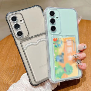 Wallet Card Holder Clear Case For Samsung A57 A55 A56 5G A54 A53 A52S 5G A37 A16 A36 A35 A34 A33 A32 A51 A15 A14 A13 Case Cover